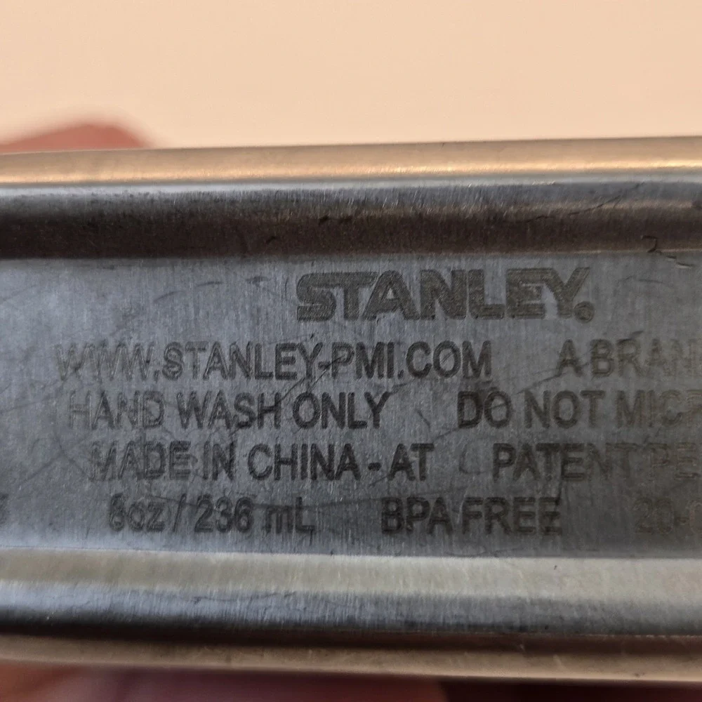 Stanley Classic Flask 8 oz w/ Never-Lose Cap Stainless Steel Green - Picture 7 of 11